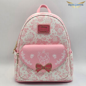 Loungefly Disney The Aristocats Marie Toile Print Mini Backpack New